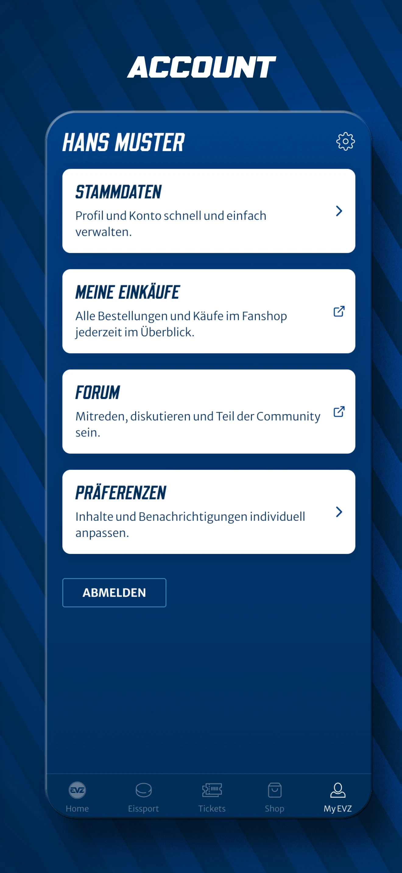 EV Zug screenshot